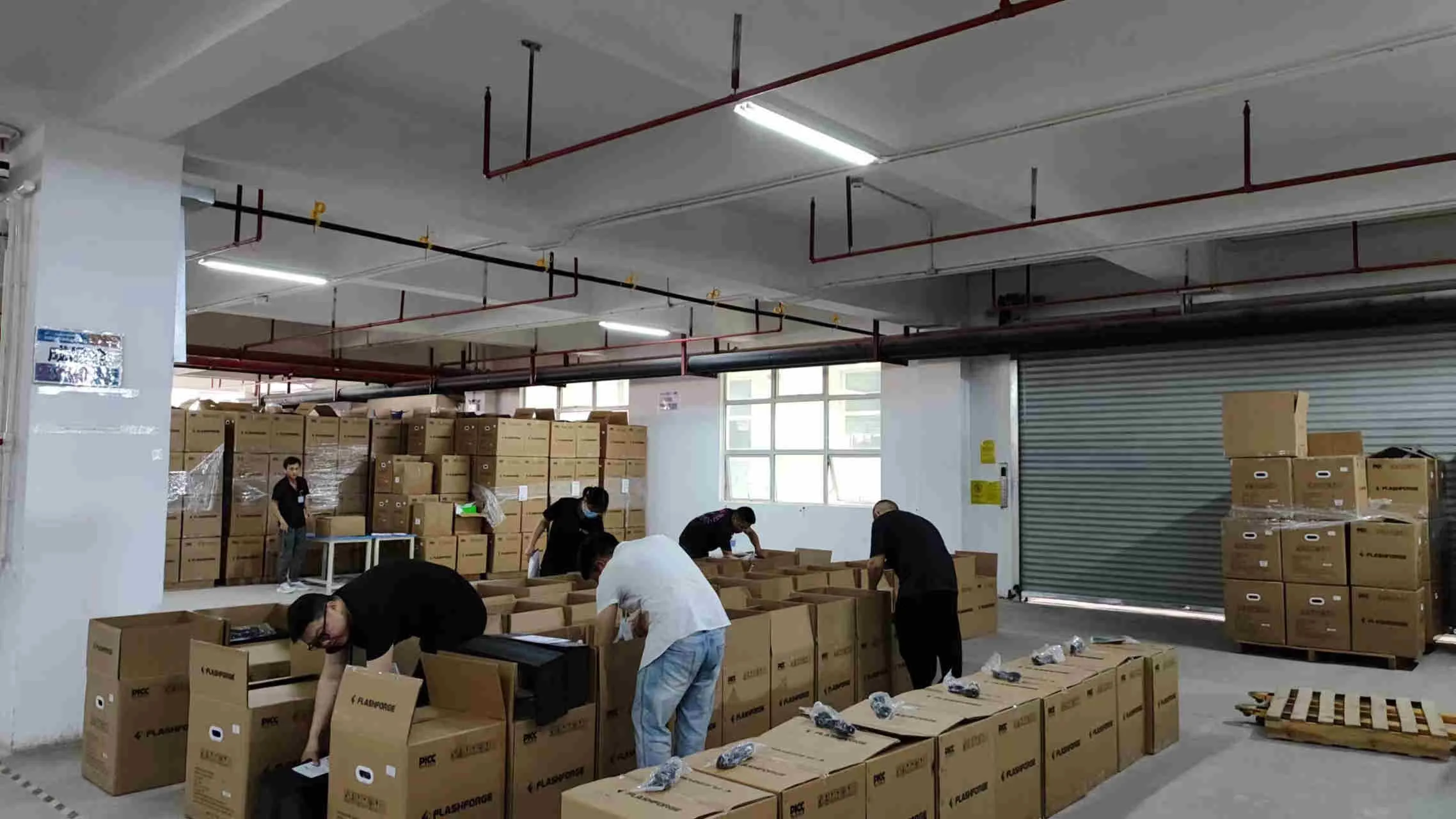 3D printer packing preparation at a reviewed partner factory